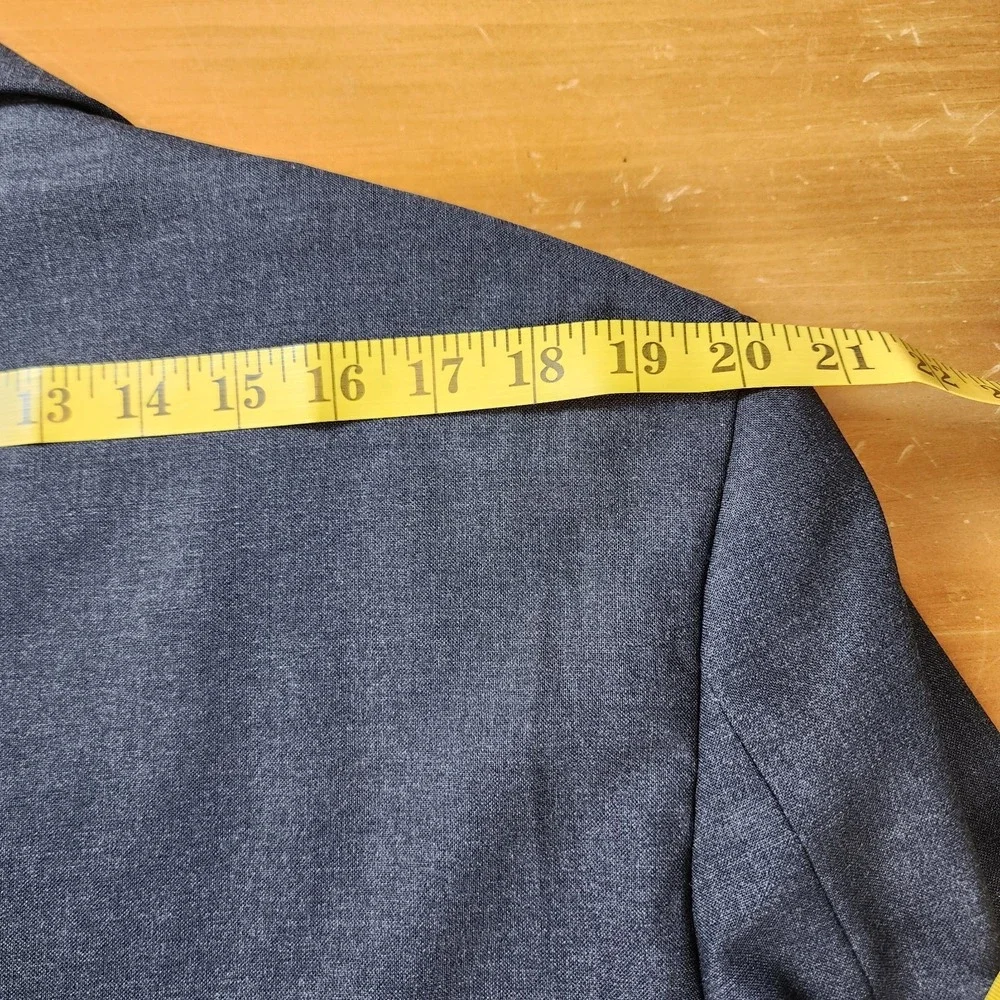 Brooks Brothers 346 Suit Jacket Men's 44R Gray Wool Blend‎ Stretch Career Office